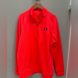 Under Armour Racer Red Quarter-Zip Pullover